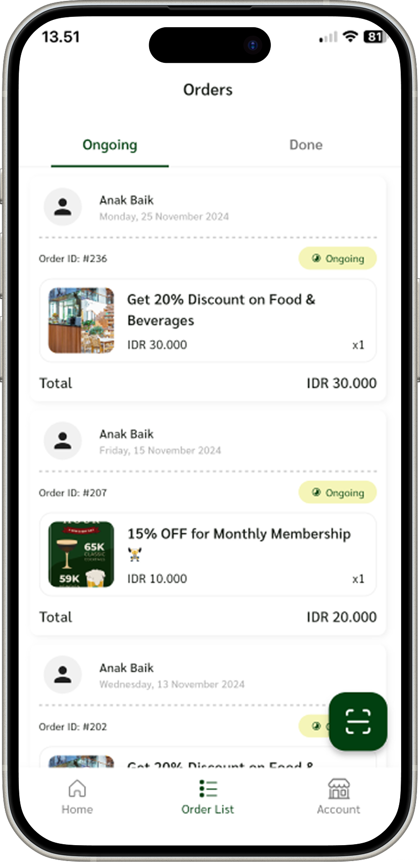 Orders (Shop Admin)